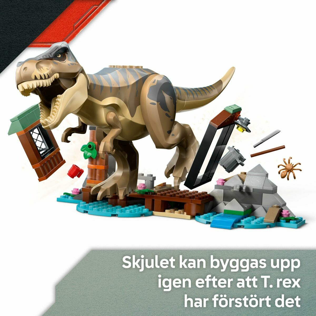 Juego de Construcción Lego JURASSIC WORLD 76975 T.Rex River Escape