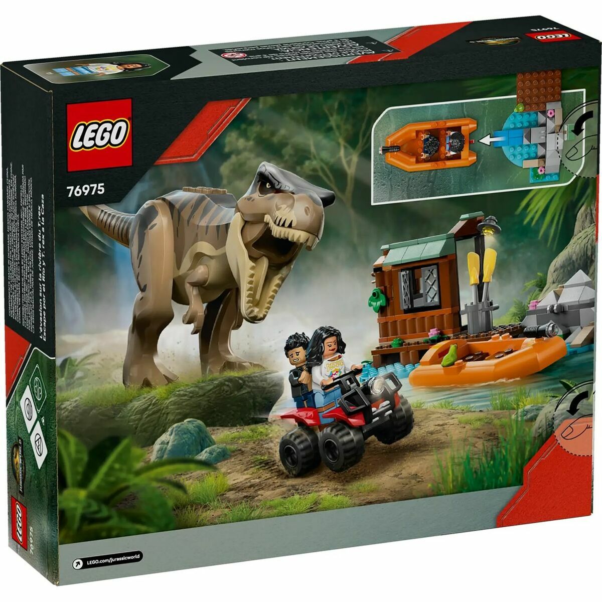 Juego de Construcción Lego JURASSIC WORLD 76975 T.Rex River Escape