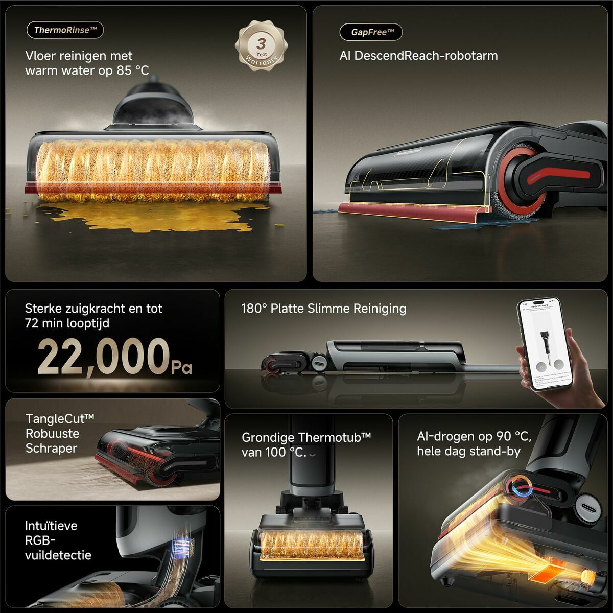 Aspirador Dreame 011101AA000225 Negro