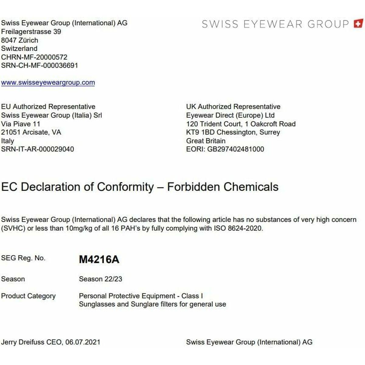 Gafas de Sol Mujer INVU M4216 50A