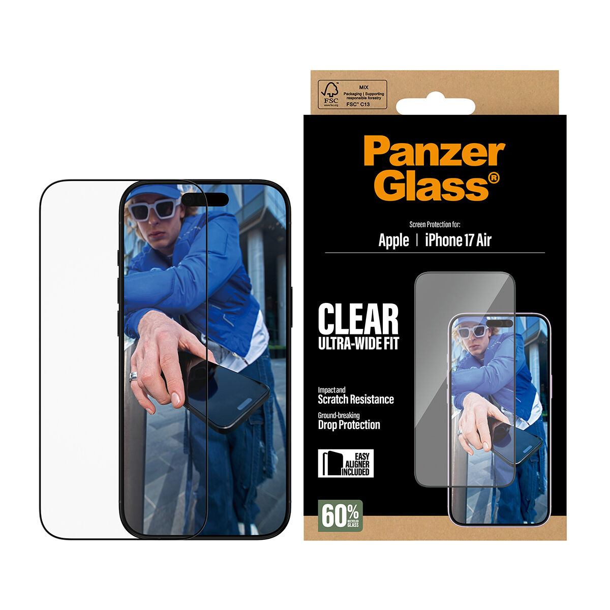 Funda para Móvil PanzerGlass iPhone 17 Air Transparente Apple