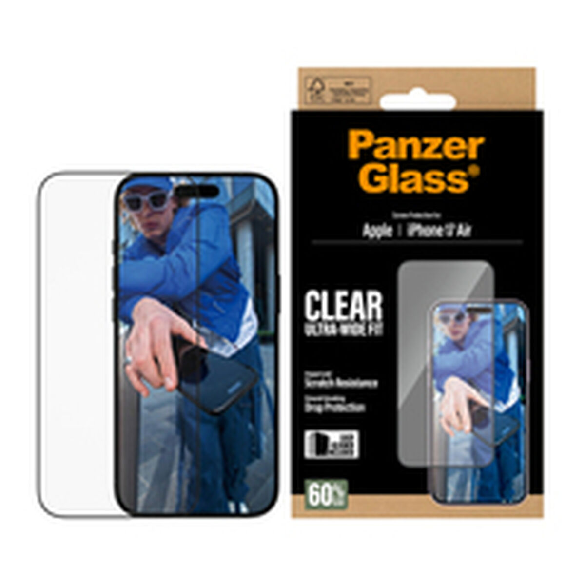 Funda para Móvil PanzerGlass iPhone 17 Air Transparente Apple
