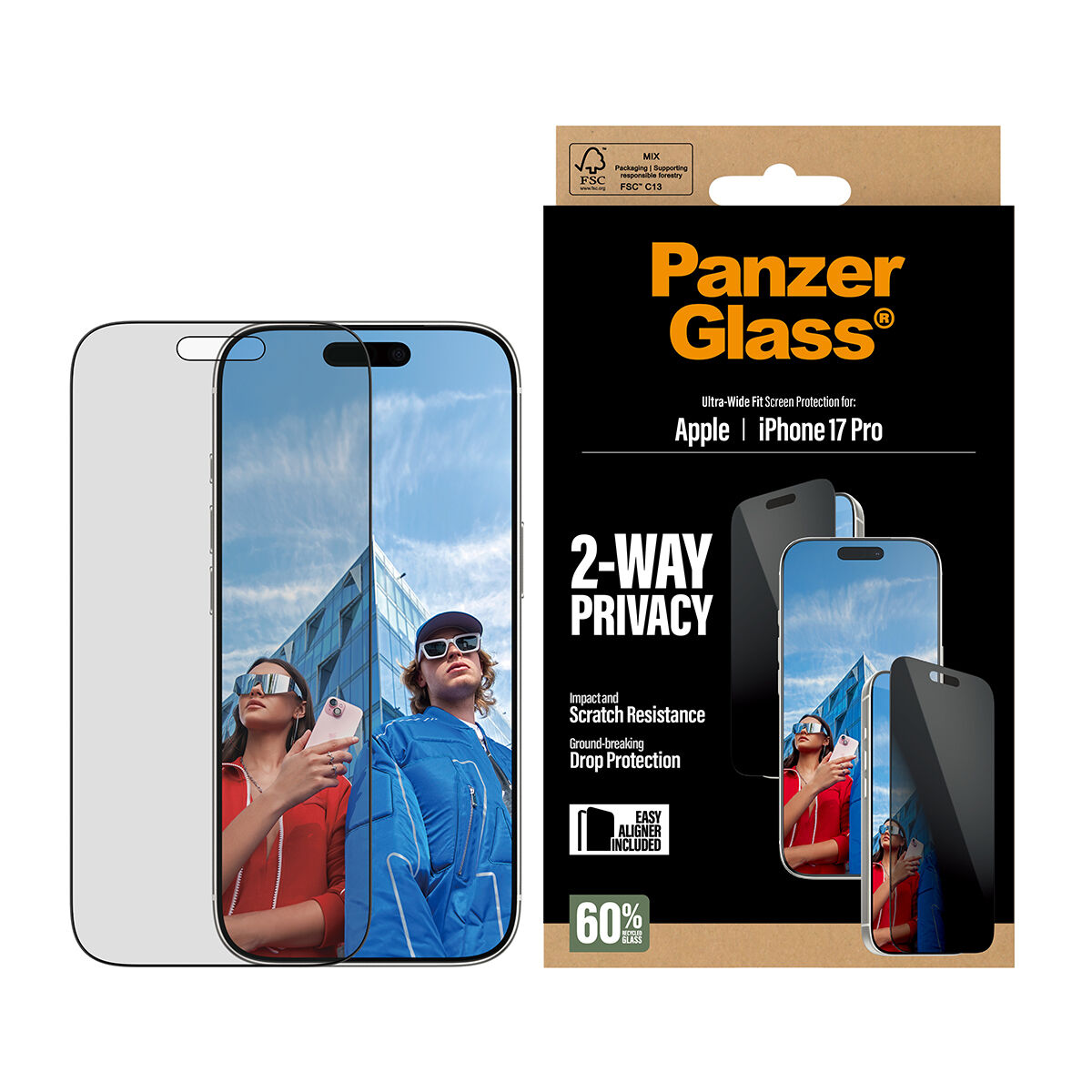 Funda para Móvil PanzerGlass iPhone 17 Pro Transparente Apple