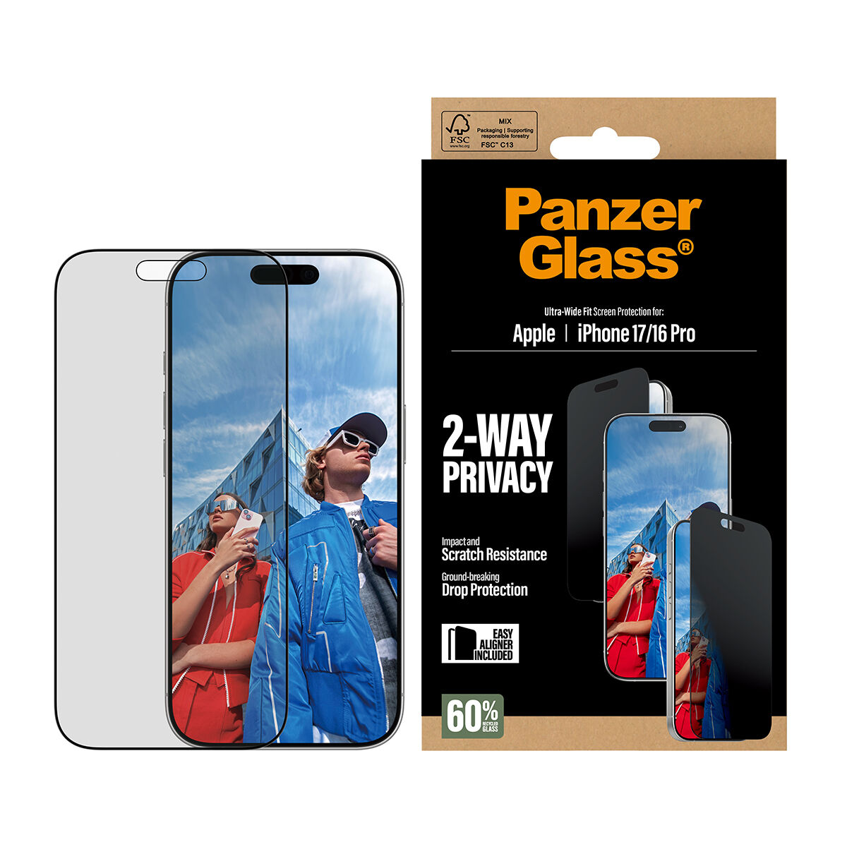 Funda para Móvil PanzerGlass iPhone 17-16Pro Transparente Apple