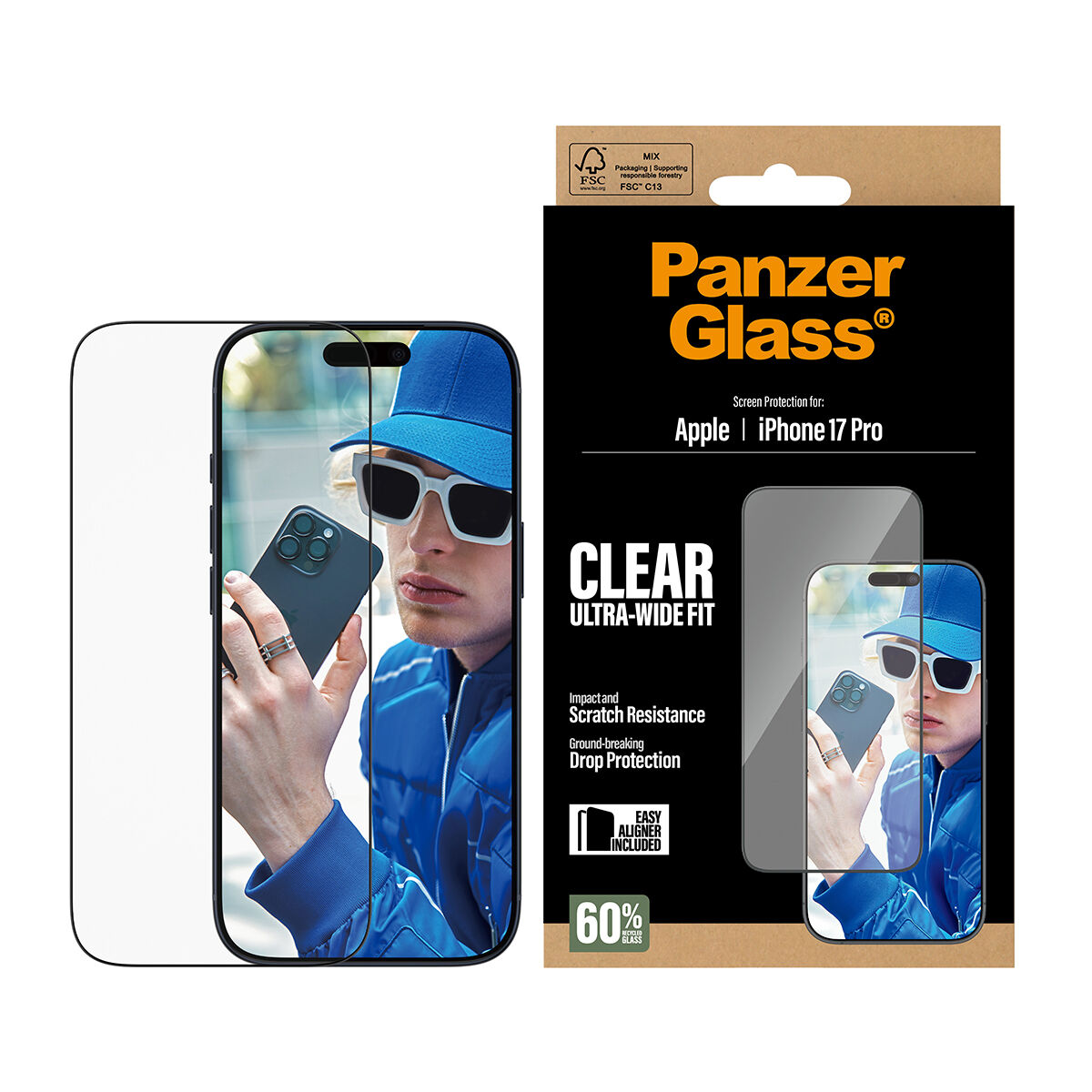 Funda para Móvil PanzerGlass iPhone 17 Pro Transparente Apple