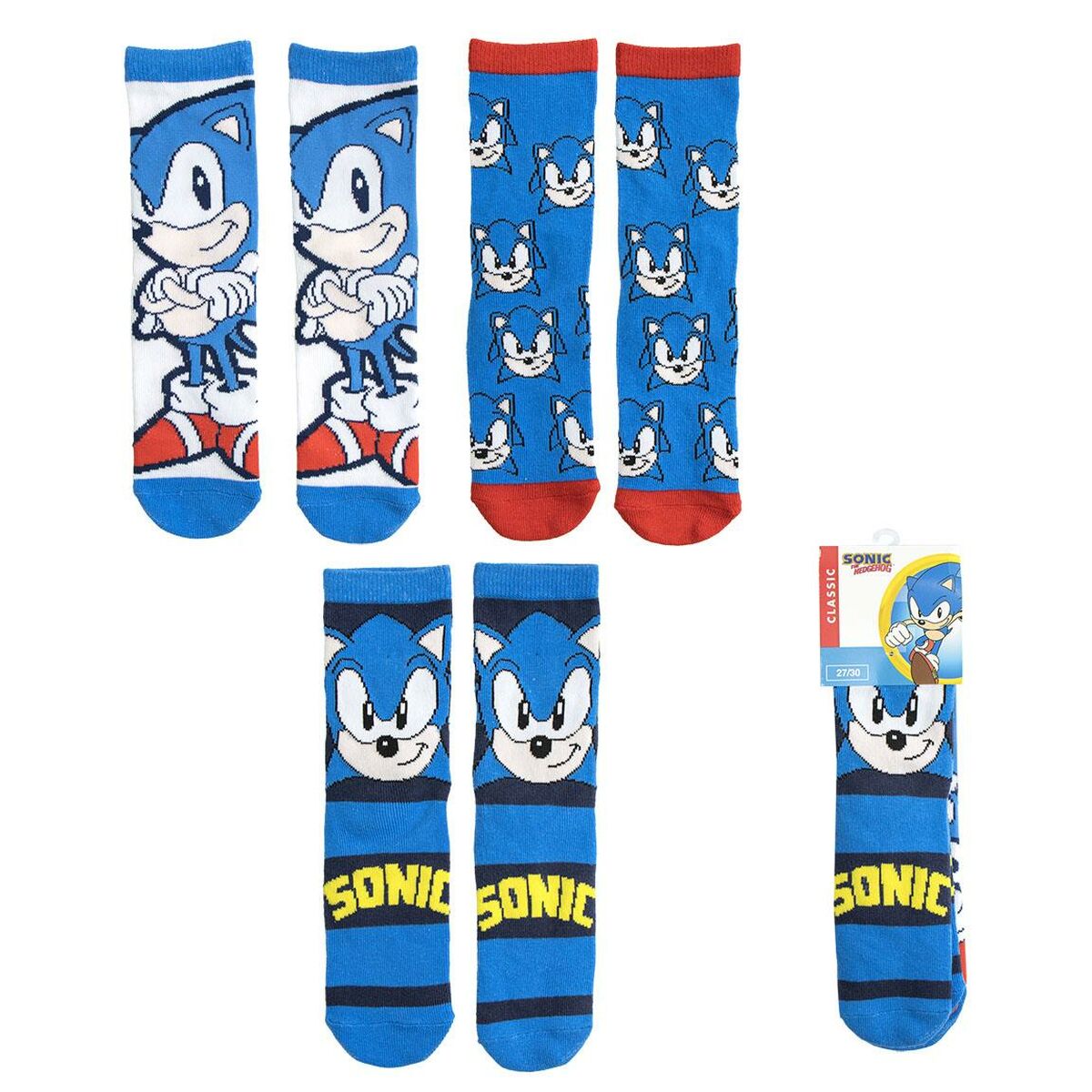 Calcetines Sonic 3 pares
