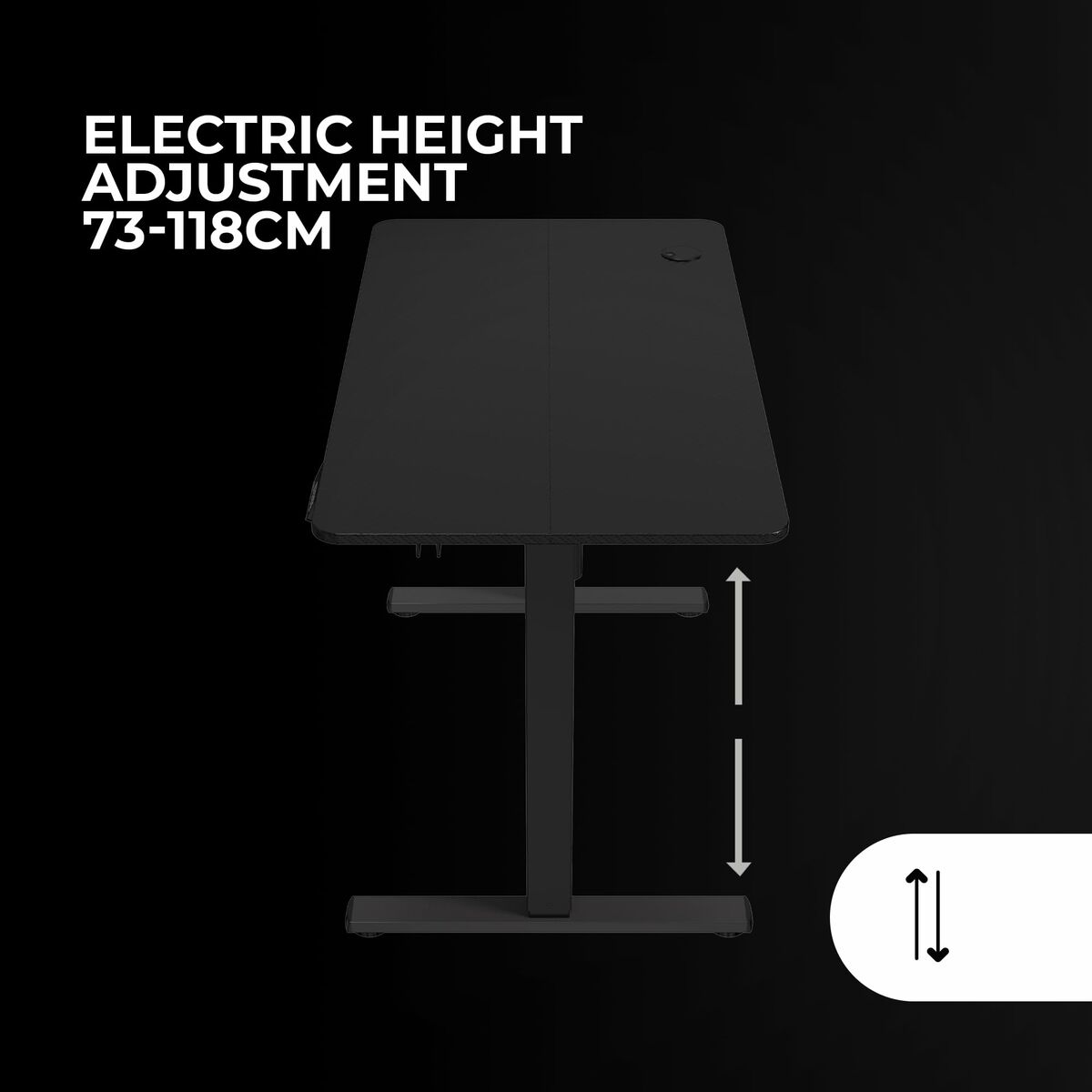 Mesa de Escritorio Gaming Mars Gaming ERGO Negro