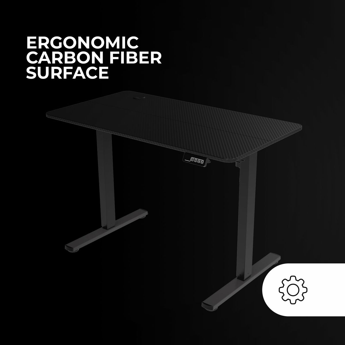 Mesa de Escritorio Gaming Mars Gaming ERGO Negro