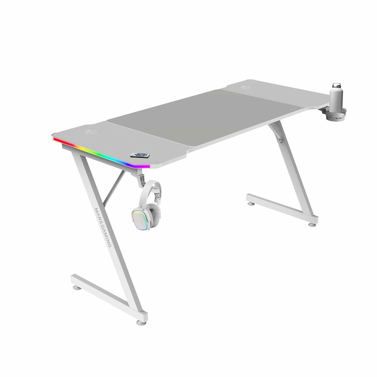 Mesa de Escritorio Gaming Mars Gaming ERGO Blanco 140 x 60 cm