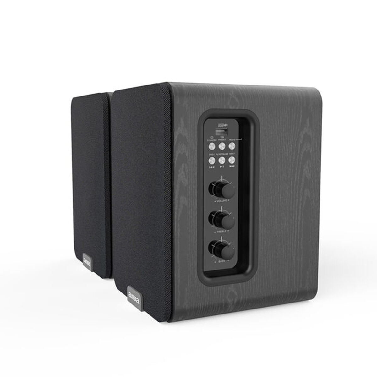 Altavoces Portátiles Aiwa ASPA200BK  NEGR 2 x 25 W Negro