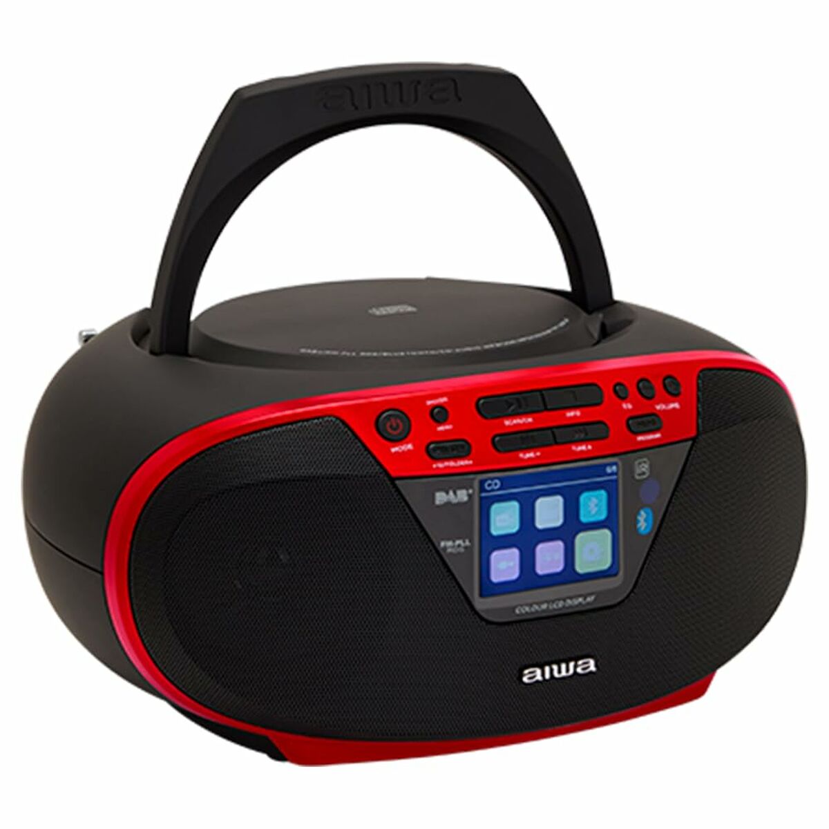 Radio CD MP3 Aiwa BBTU500DAB/RD Rojo FM