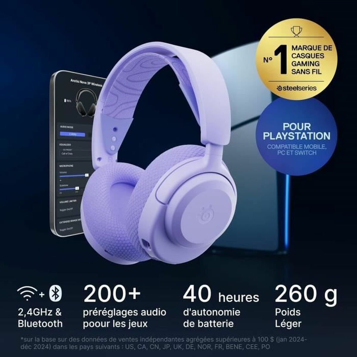 Auriculares SteelSeries Arctis Nova 3PW