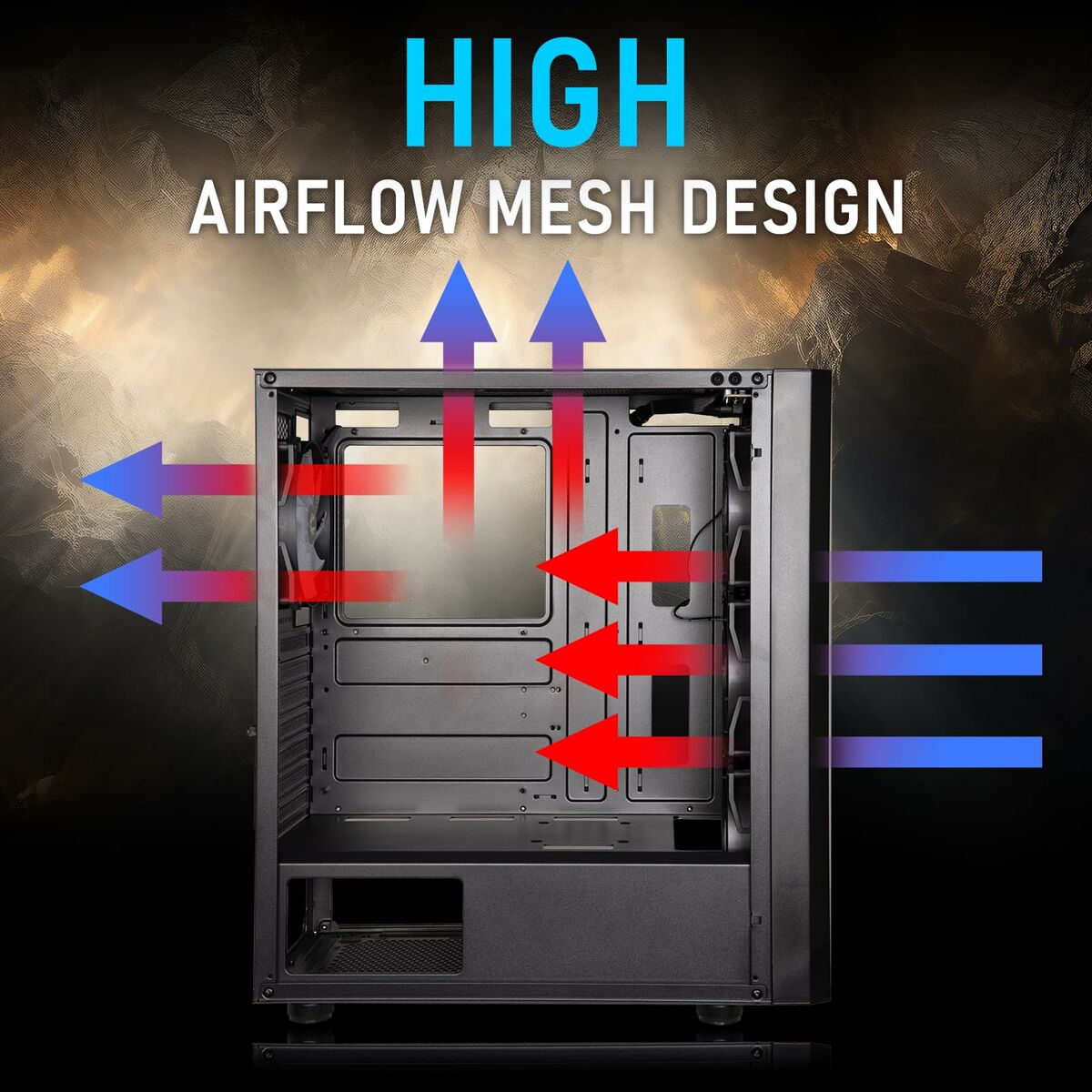 Caja Semitorre ATX BitFenix Apollo ARGB Negro