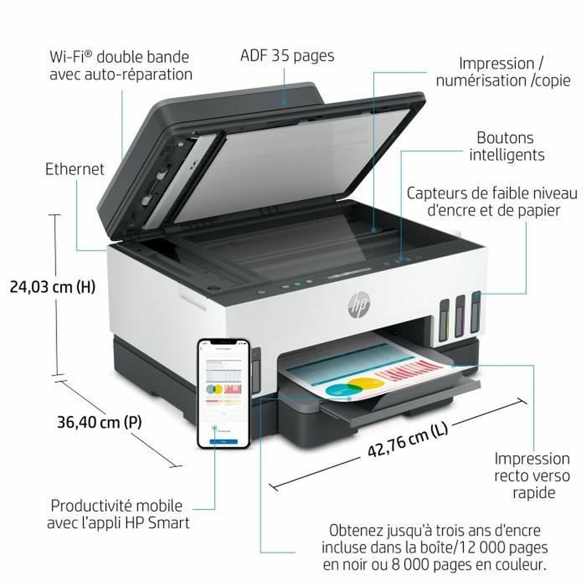 Impresora Multifunción HP Smart Tank 7305