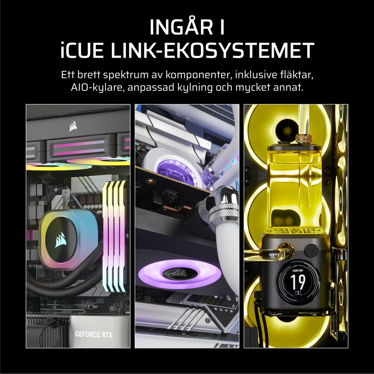 Ventilador de Caja Corsair CO-9051039-WW iCUE LINK RX140 RGB Max White (1 unidad)