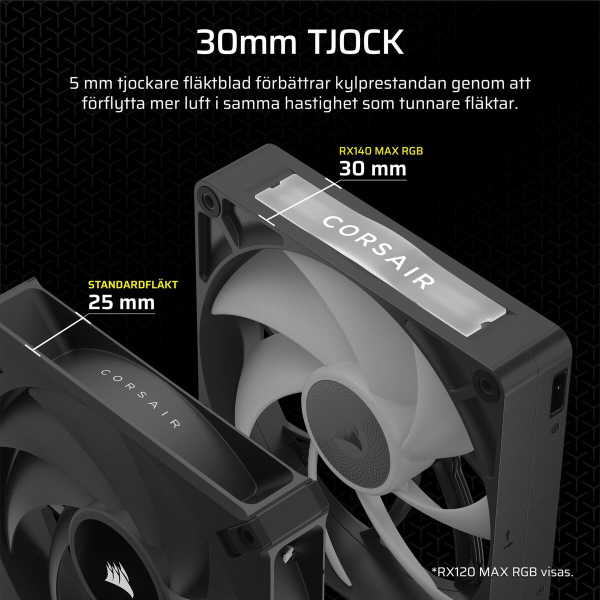 Ventilador de Caja Corsair CO-9051036-WW iCUE LINK RX140 RGB Max