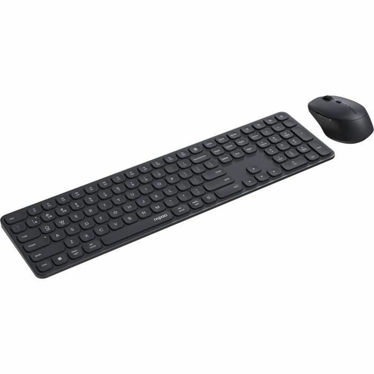 Teclado y Ratón Rapoo 9810M Gris AZERTY