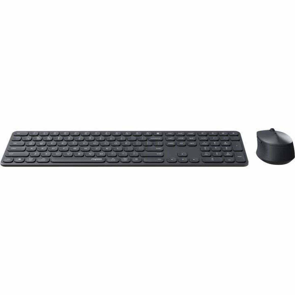 Teclado y Ratón Rapoo 9810M Gris AZERTY