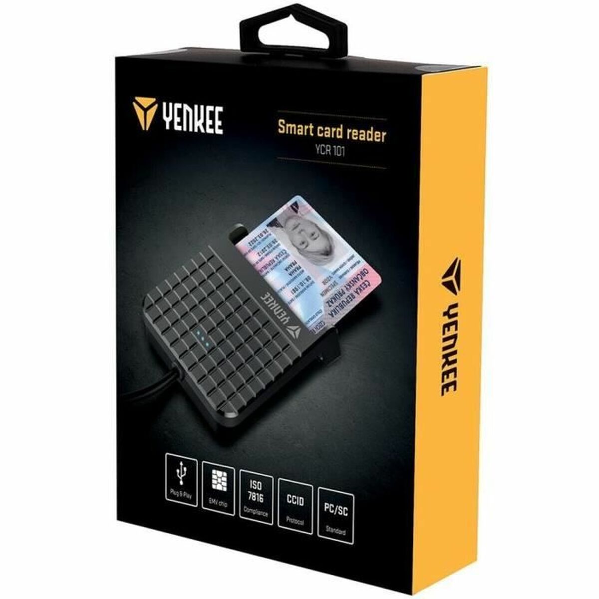 Lector de Tarjetas Externo Yenkee YCR 101 Negro