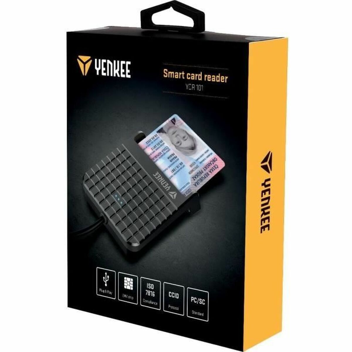 Lector de Tarjetas Externo Yenkee YCR 101 Negro