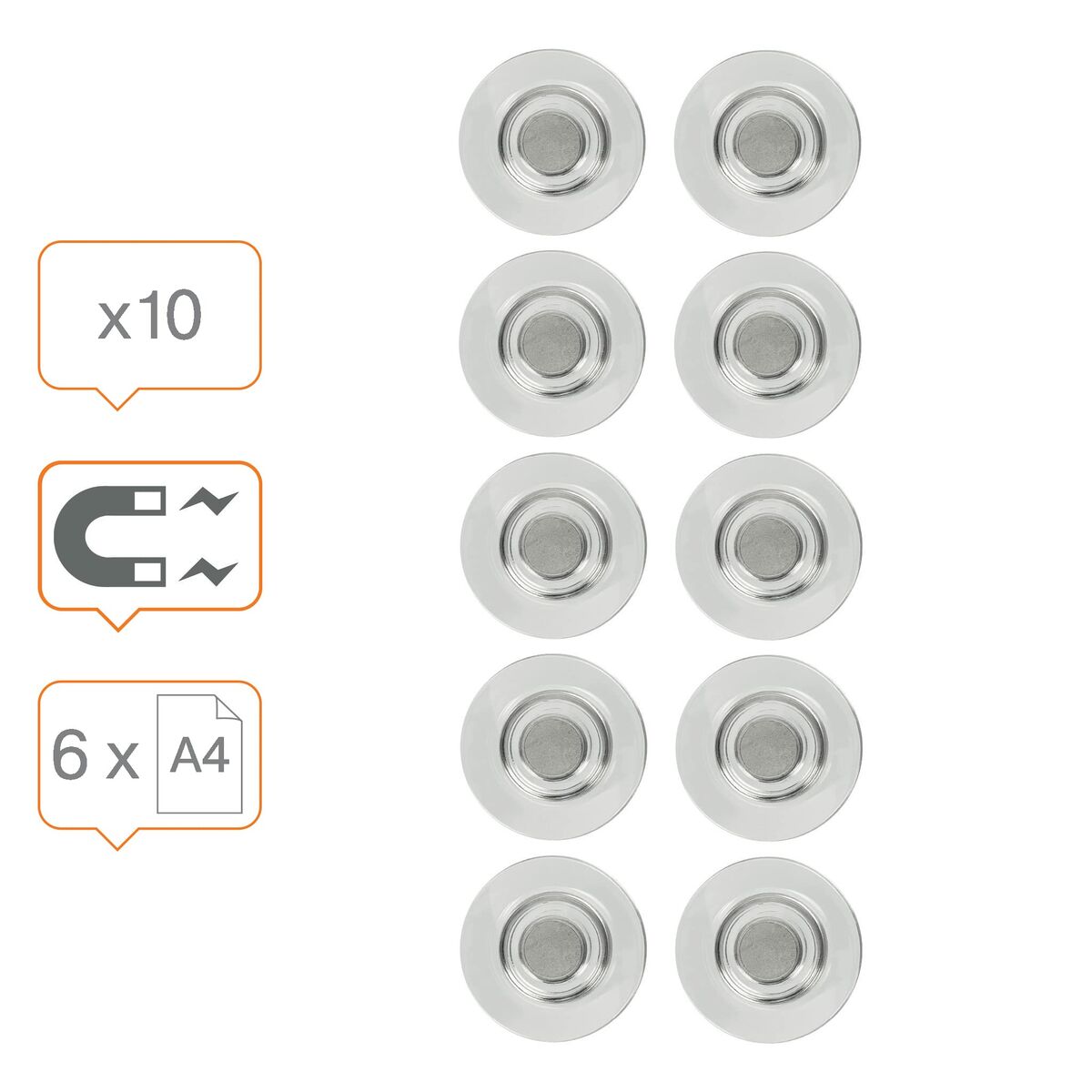 Pizarra magnética Nobo Plateado
