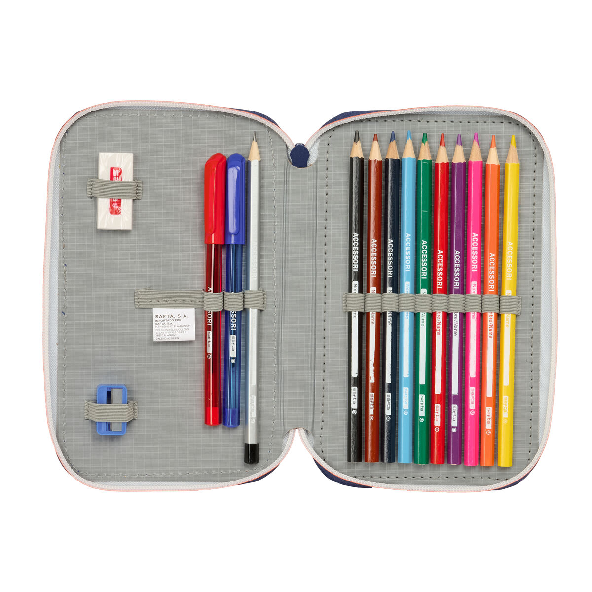 Portatodo F.C. Barcelona Azul marino 12.5 x 19.5 x 4 cm 29 Piezas