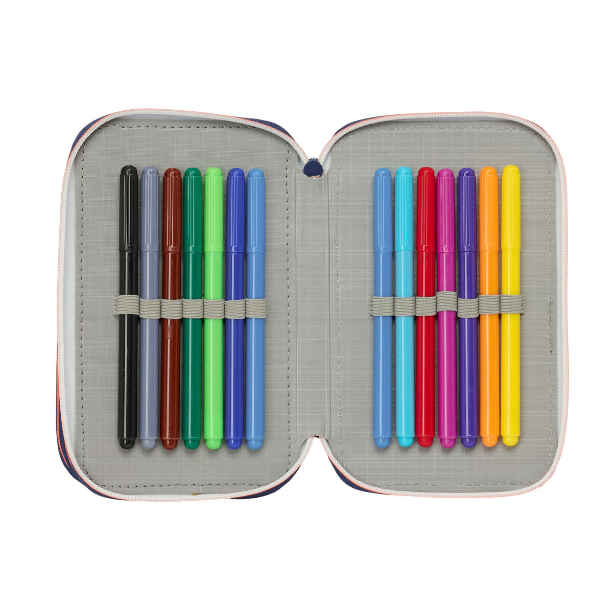 Portatodo F.C. Barcelona Azul marino 12,5 x 19,5 x 5,5 cm 37 Piezas