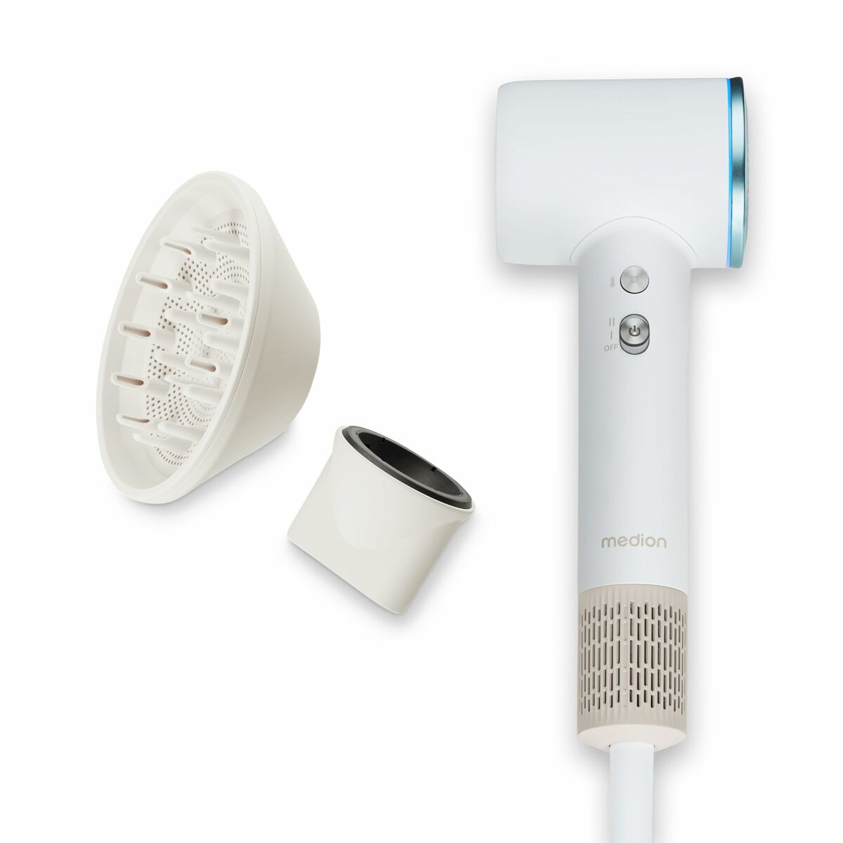 Secador de Pelo Medion Blanco 1600 W