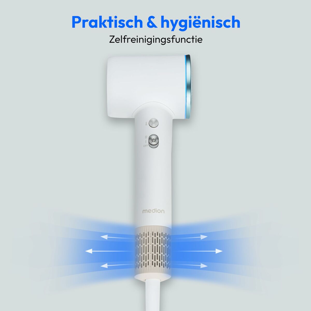 Secador de Pelo Medion Blanco 1600 W