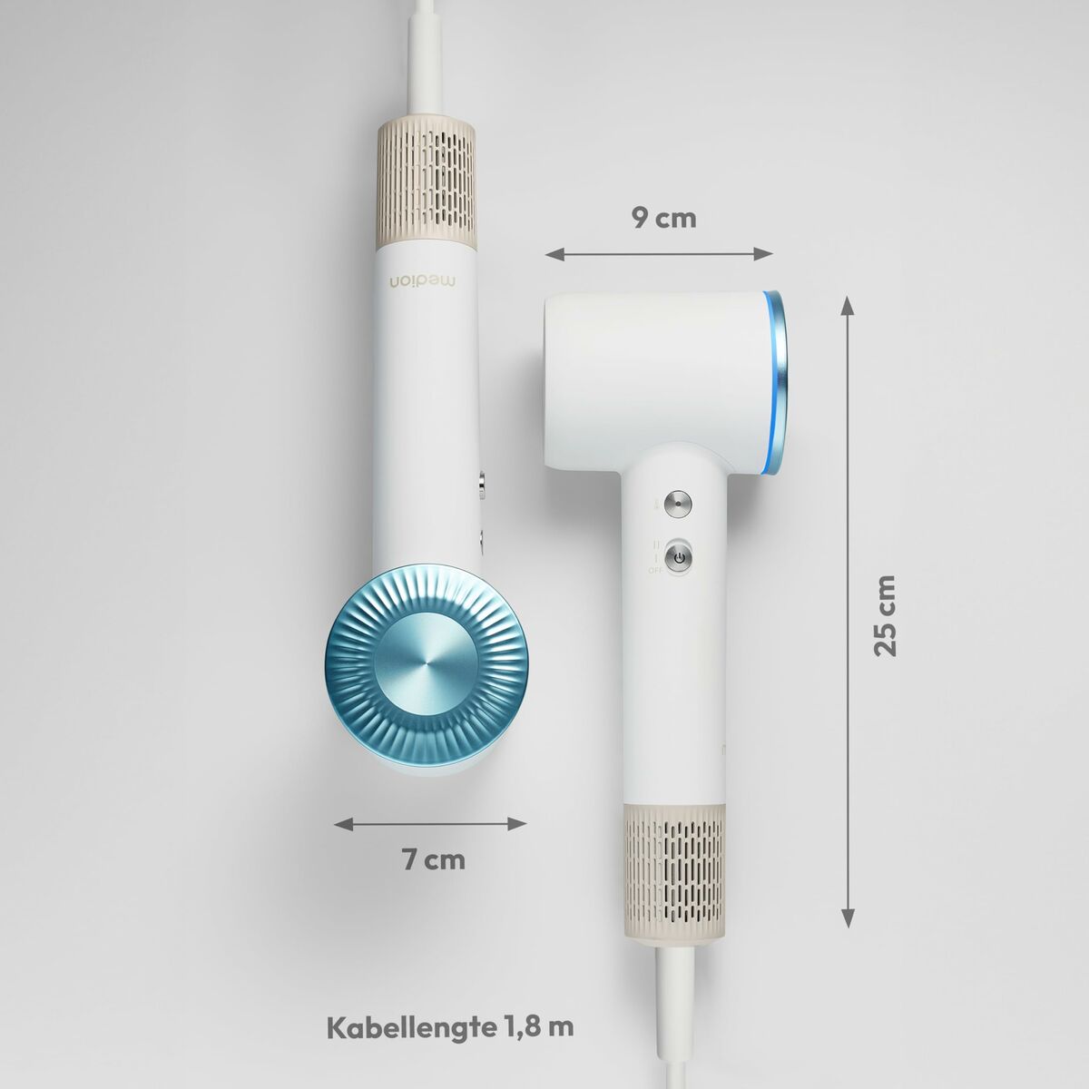 Secador de Pelo Medion Blanco 1600 W