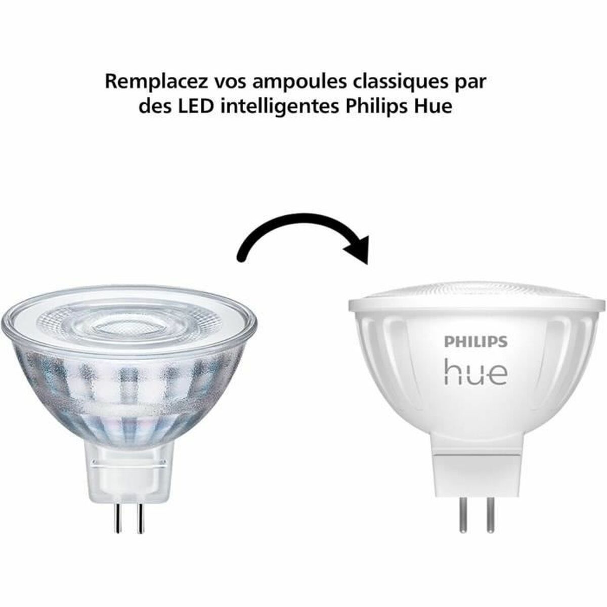 Bombilla LED Philips Blanco G 35 W GU5.3 400 lm (2200K) (6500 K)