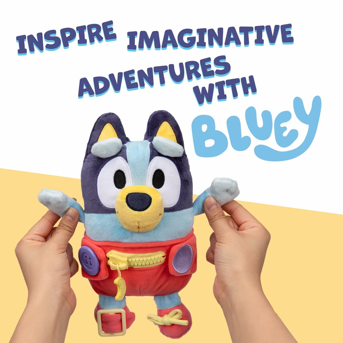 Peluche Bluey Azul rouge Plástico