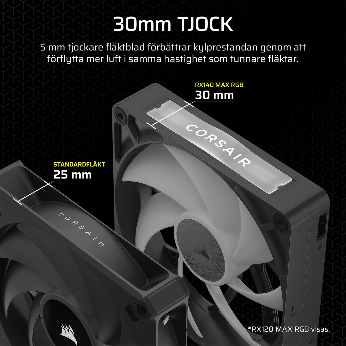 Ventilador de Pie Corsair Negro