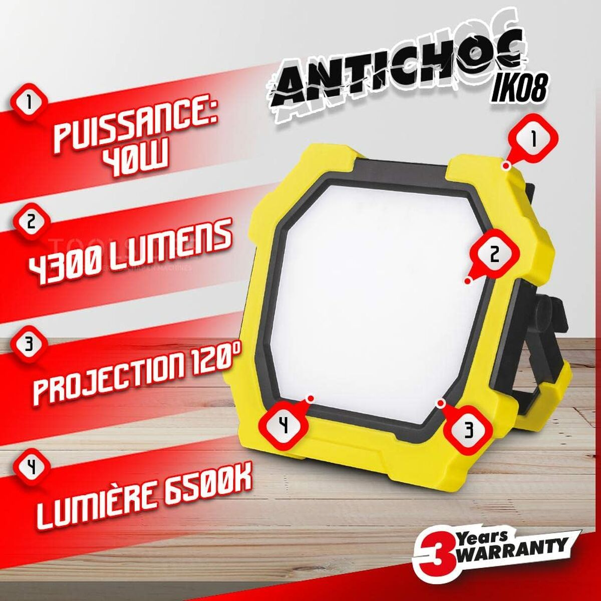 Linterna LED I-Watts