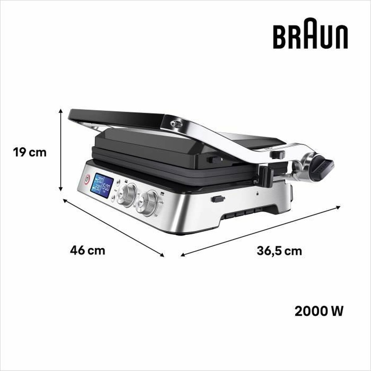 Parrilla Eléctrica Braun 2000 W
