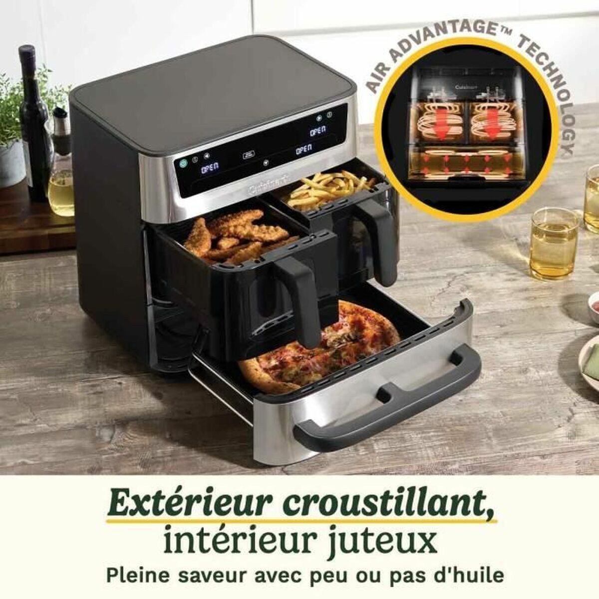 Freidora Cuisinart Negro 2400 W