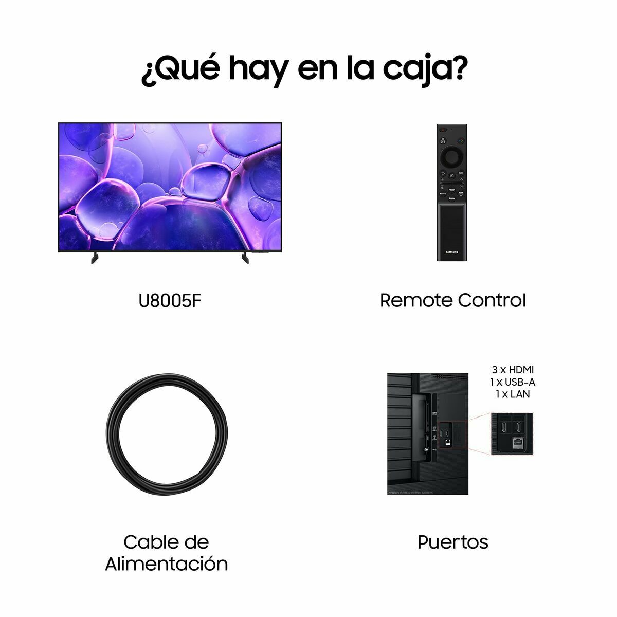 Smart TV Samsung TU43U8005FUXXC 43" 4K Ultra HD