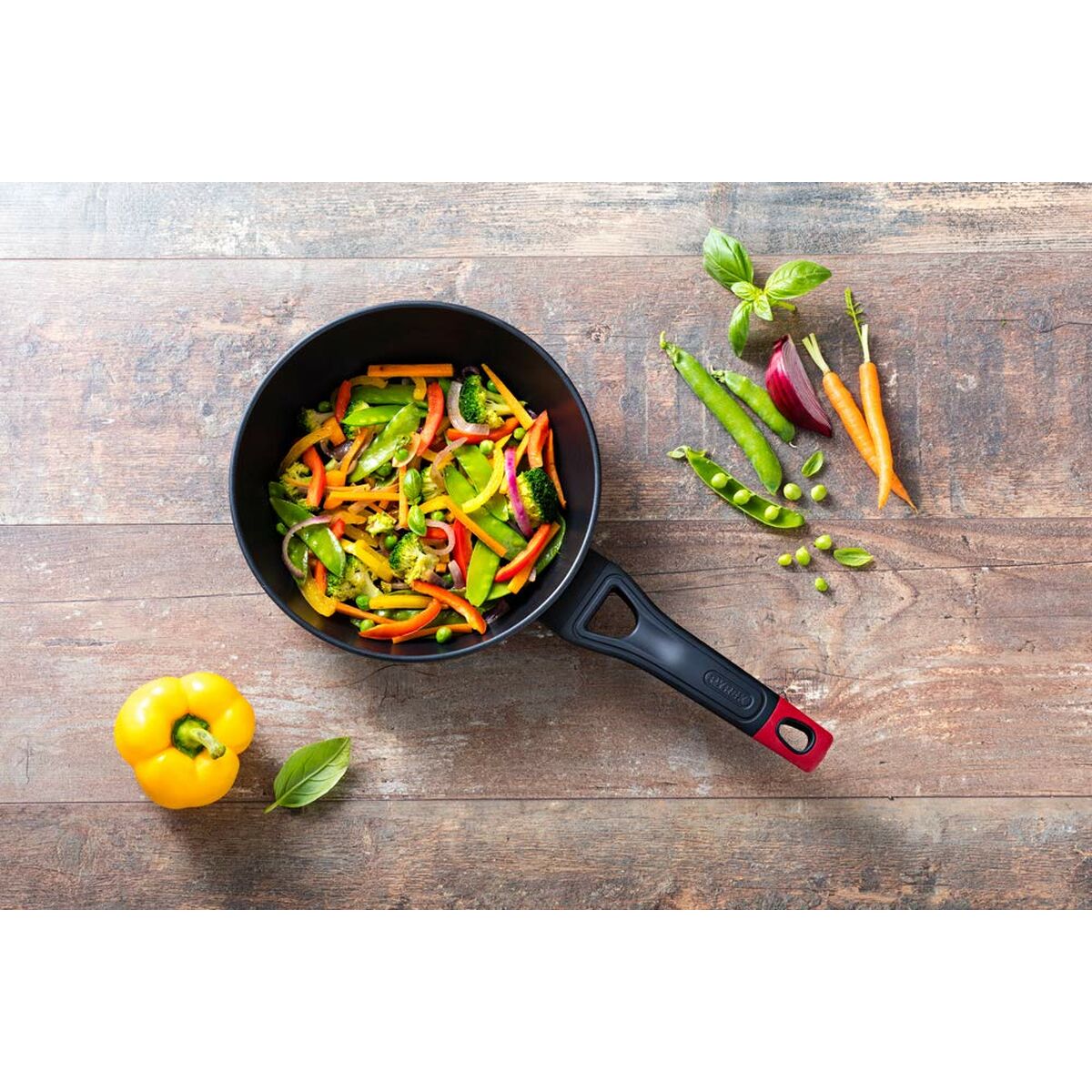 Sartén Pyrex Negro Aluminio