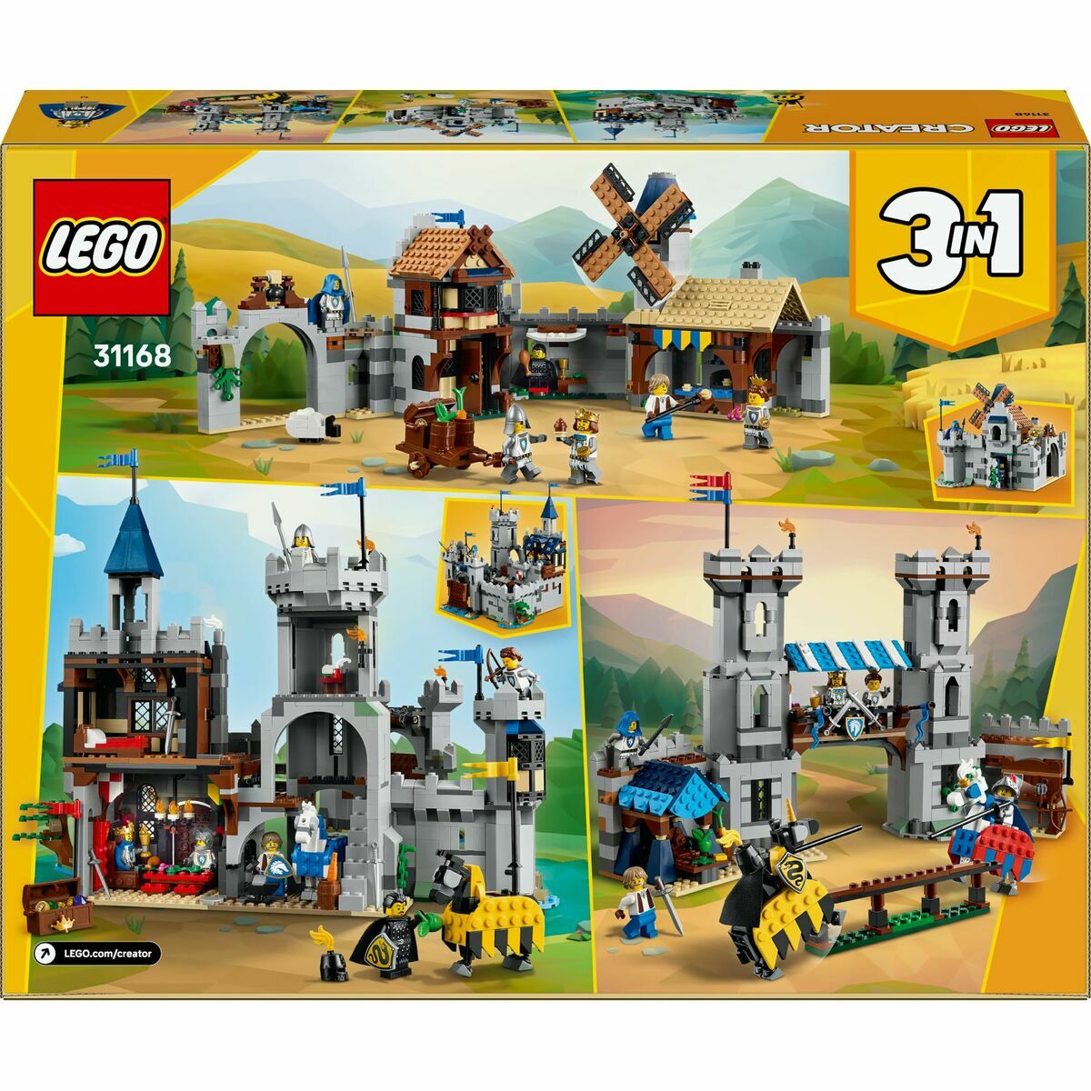 Juego de Construcción Lego CREATOR 31168 Medieval Horse Knight Castle