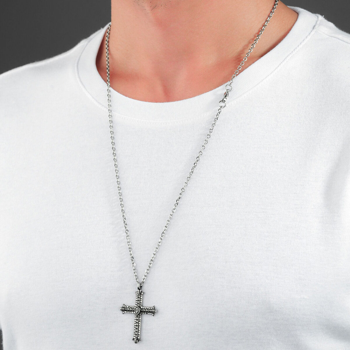 Collar Hombre Police PEAGN0033702 Plateado