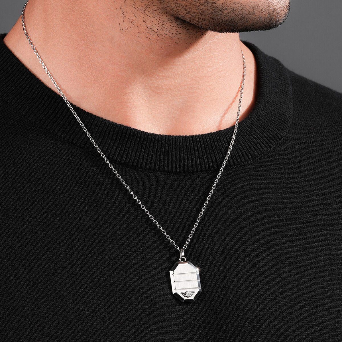 Collar Hombre Police PEAGN0033304 Plateado