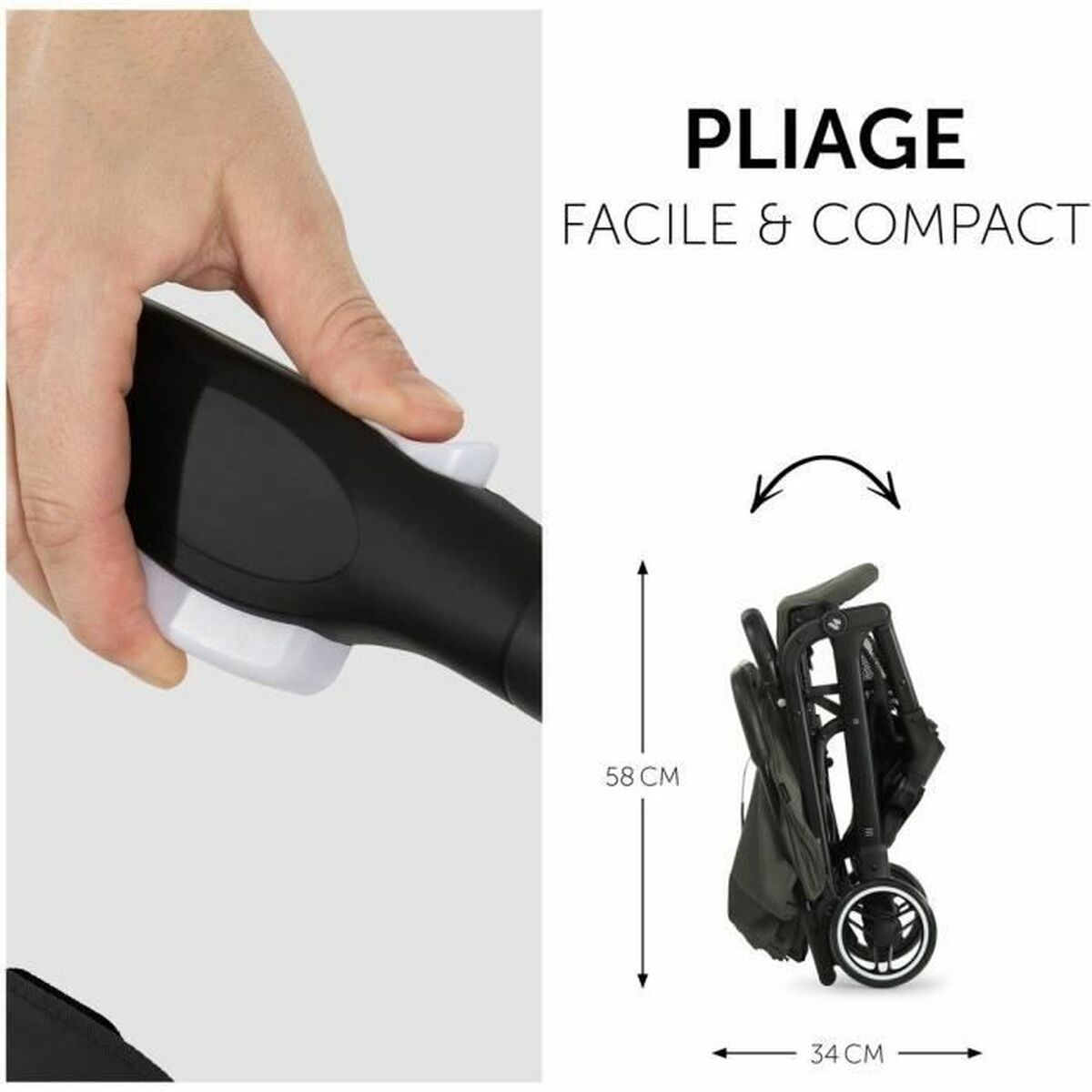 Carro de Paseo para Bebé Hauck Verde Oliva