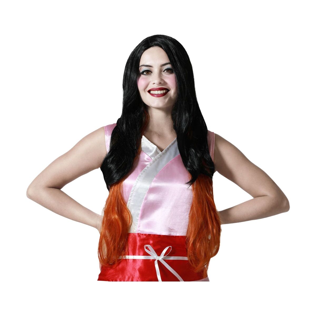 Peluca Marrón Negro