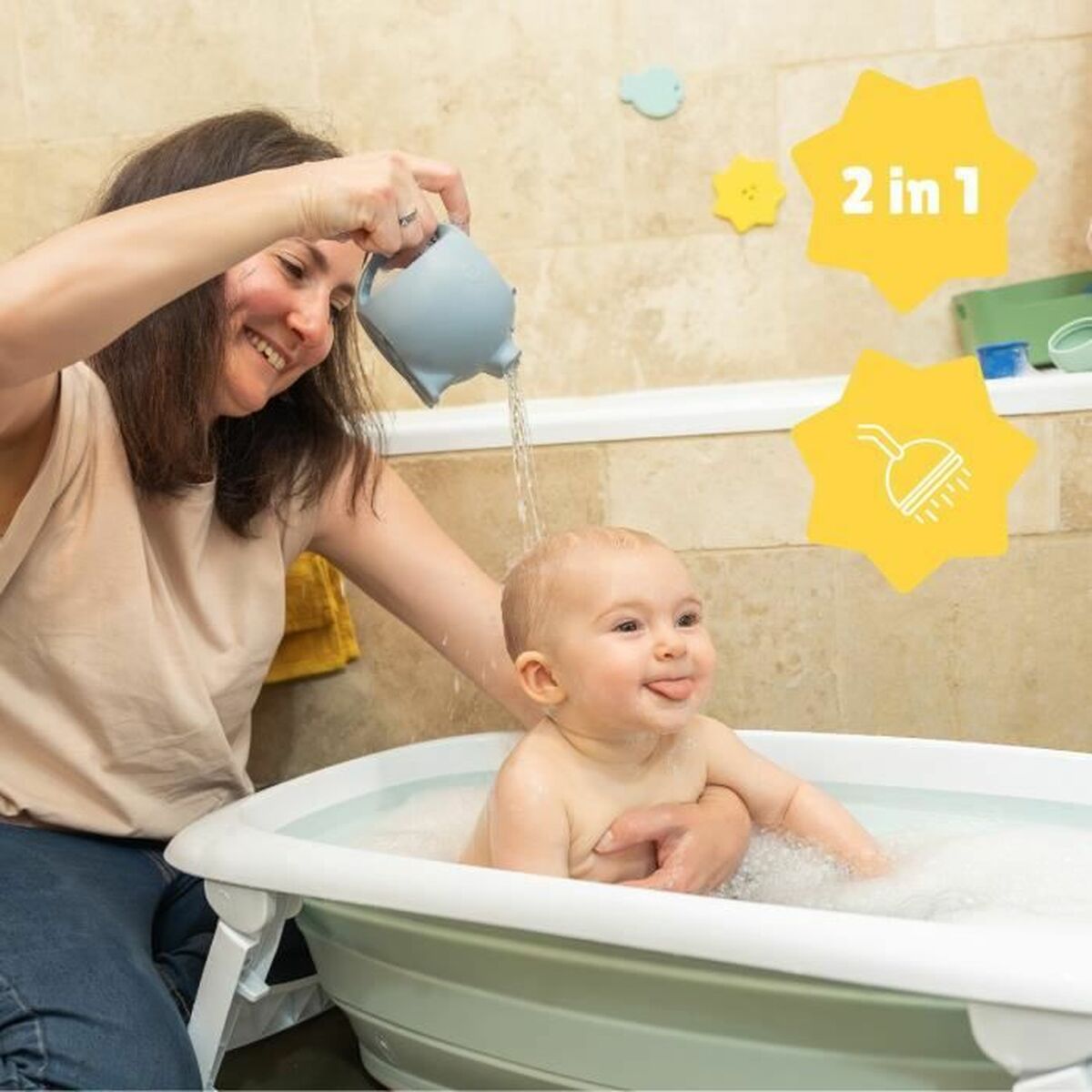 Juguete para el Baño Badabulle Regadera de Silicona