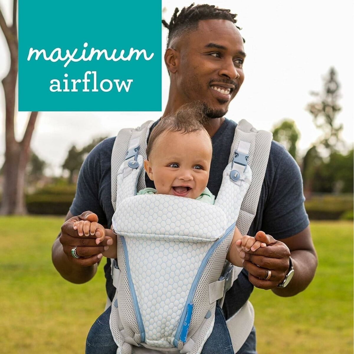 Mochila Portabebé Infantino Blanco + 0 Meses 14,5 kg