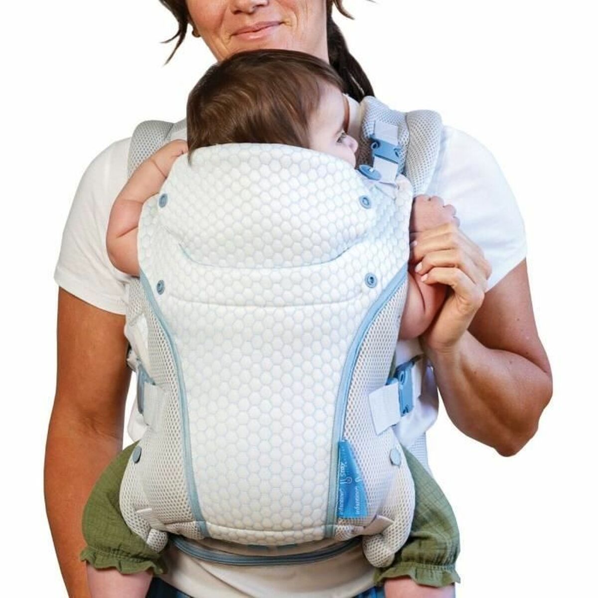 Mochila Portabebé Infantino Blanco + 0 Meses 14,5 kg