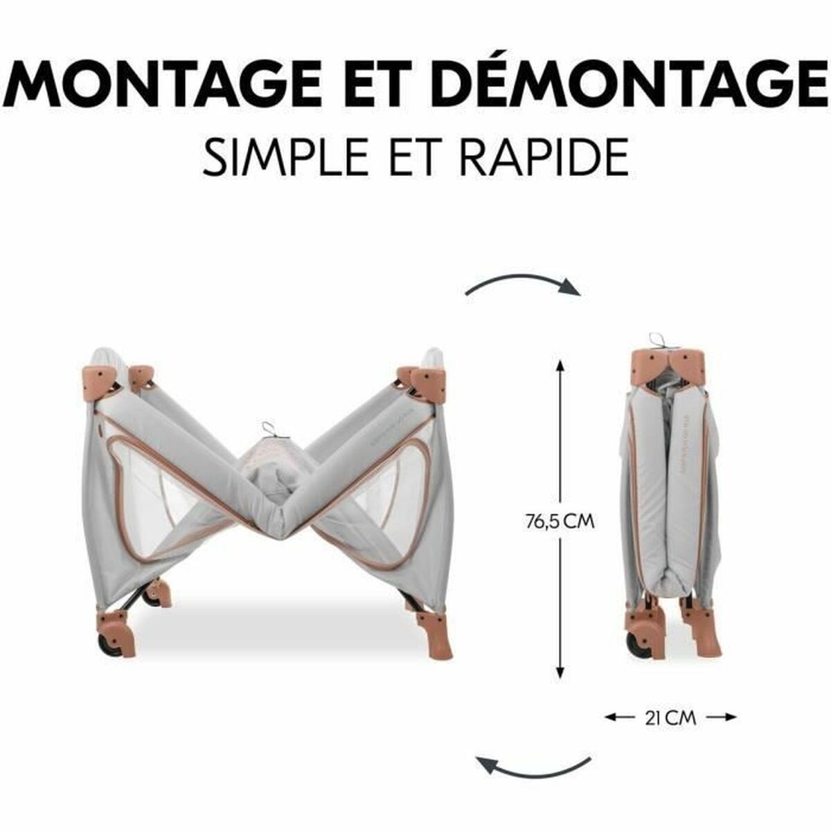 Cuna de Bebé Hauck Marrón