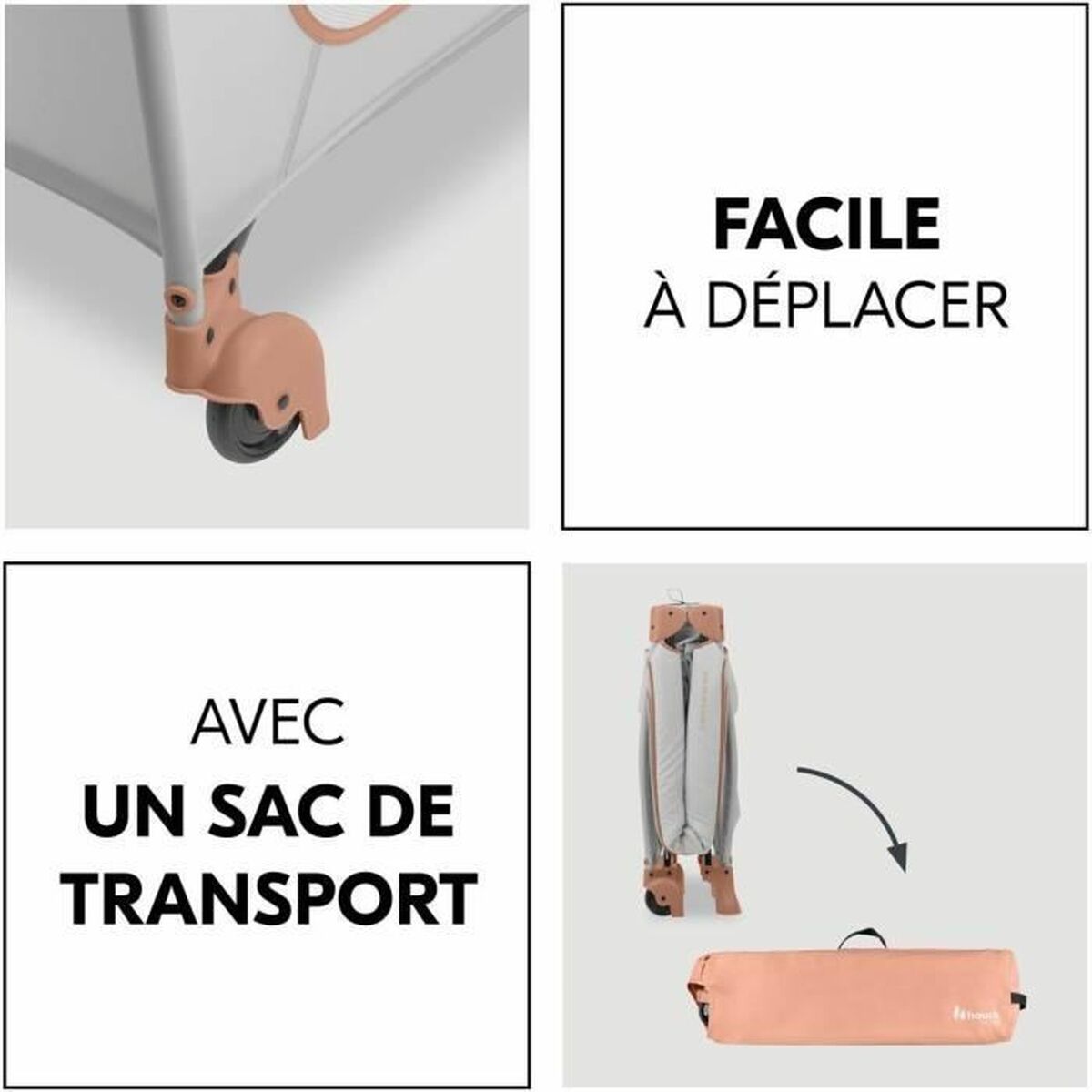 Cuna de Bebé Hauck Marrón