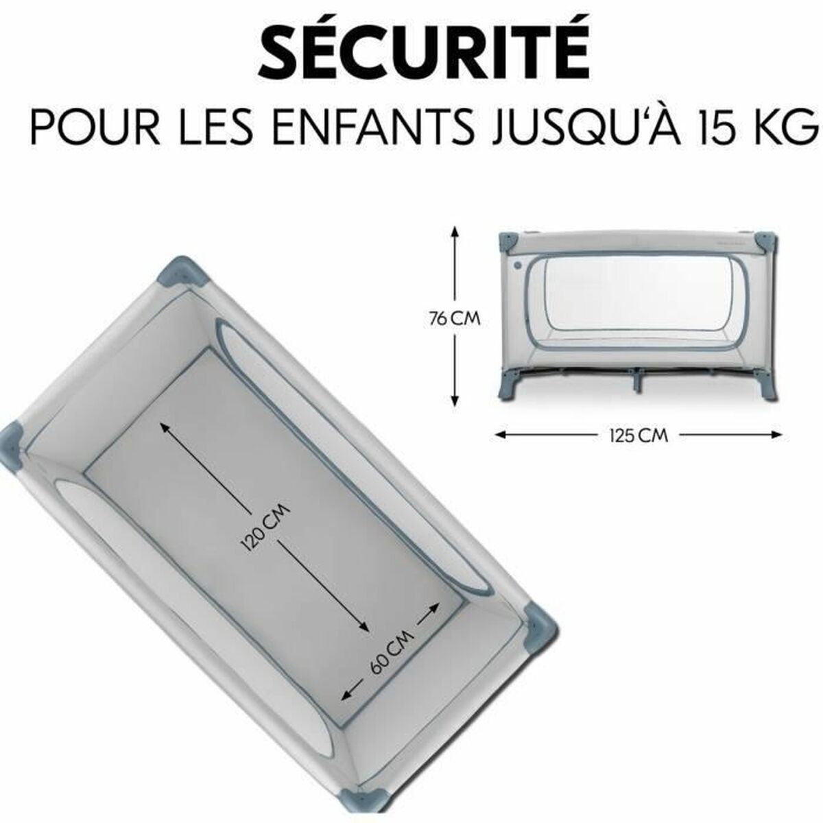 Cuna de Bebé Hauck Azul