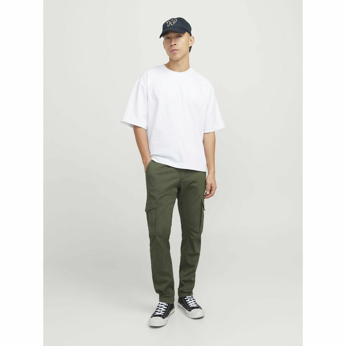 Pantalón Jack & Jones JPSTPAUL FLAKE CARGO 12141844 Verde